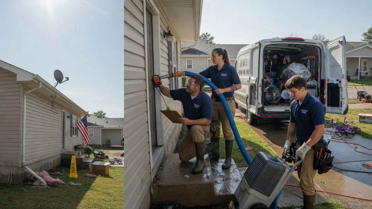 Ceiling Water Damage Restoration in Roxana, IL near me